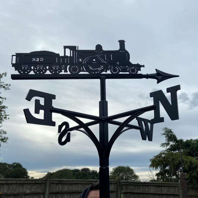 Train Locomotive Weathervane