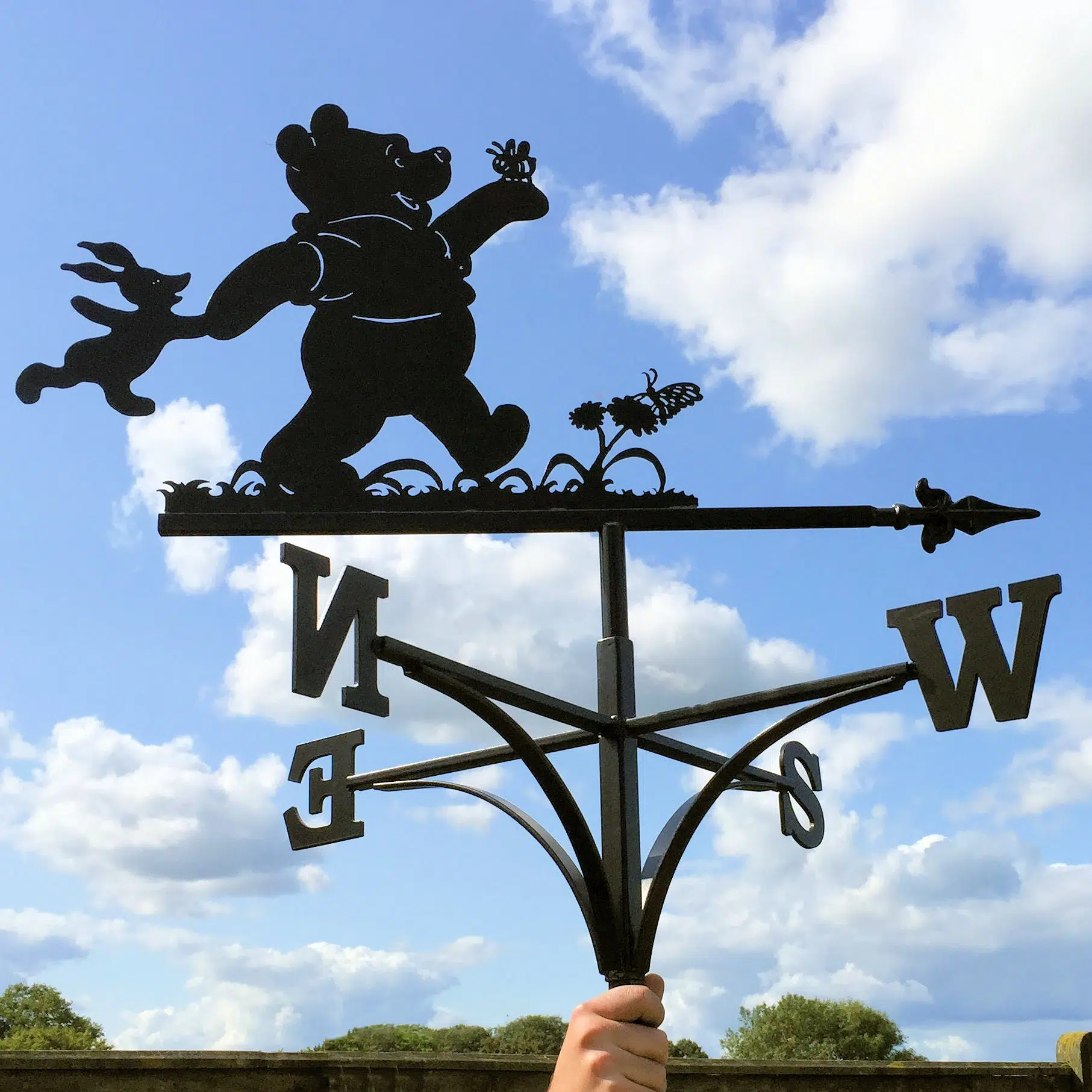 Winnie The Pooh and Piglet Butterfly Weathervane