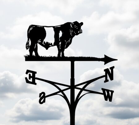 Belted Galloway Bull Weathervane