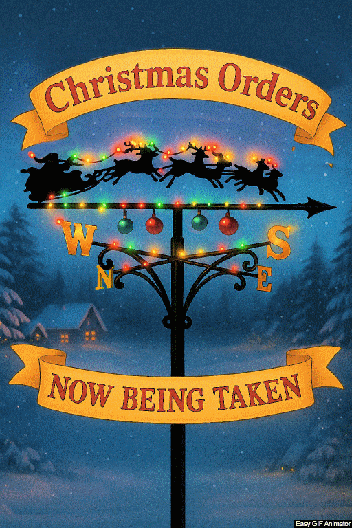 Christmas Weathervane Pop-Up GIF