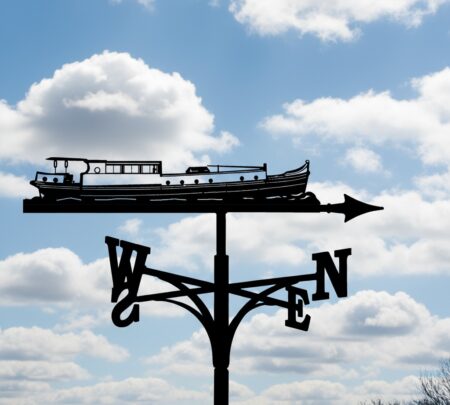 Dutch Barge Weathervane - Stainless Steel