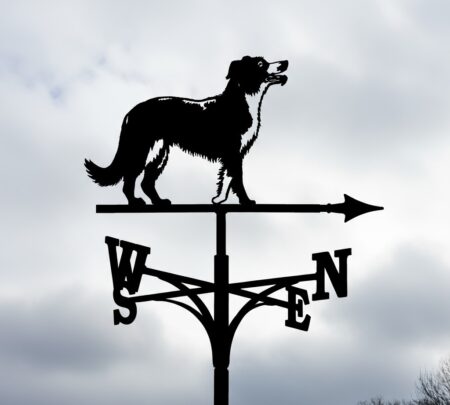 Energetic Collie Dog Weathervane