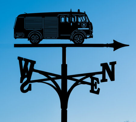 Fire Engine Weathervane - Commer Karrier Gamecock Fire Tender