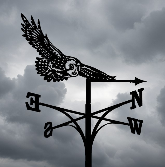 Flying Owl Weathervane