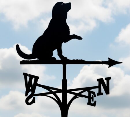 Labrador Sitting Paw Up Weathervane
