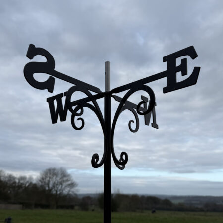 Laser Cut Build C Shape Weathervane Cross - Example