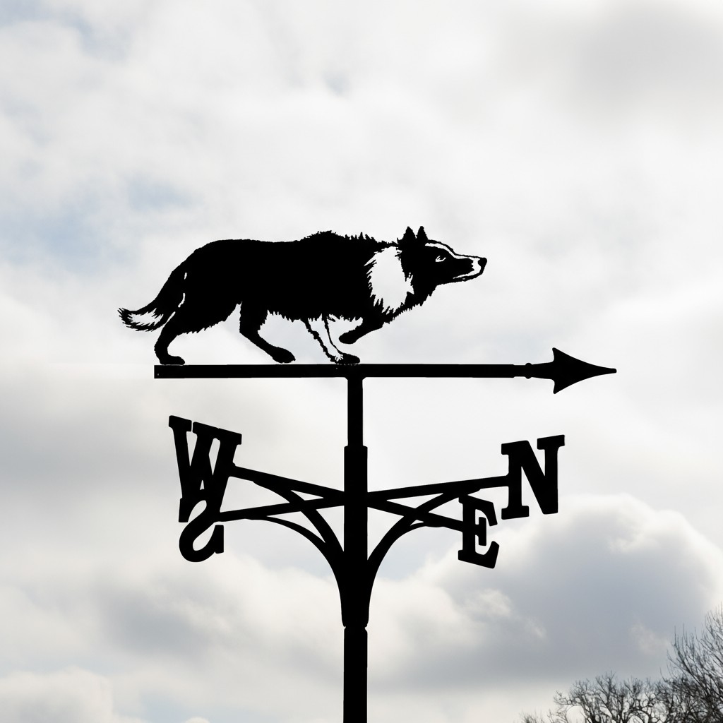 Stalking Collie Weathervane